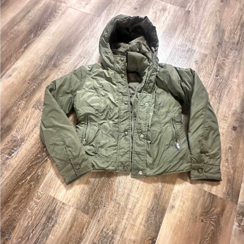 Halogen women’s olive green winter coat small